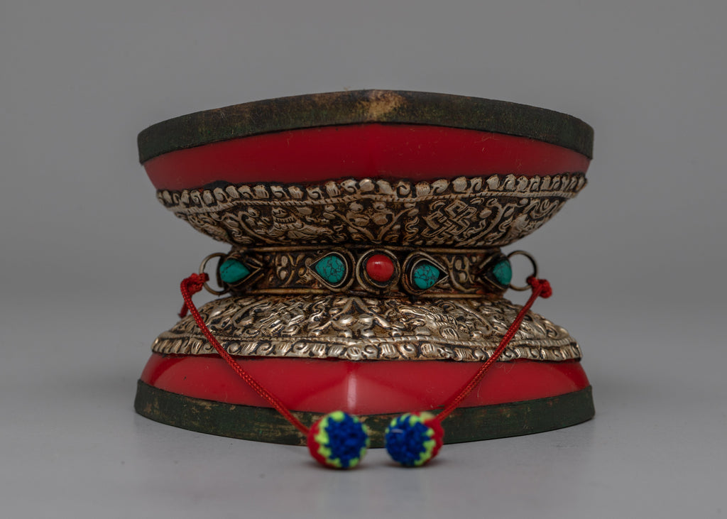 Chod Damaru Drum | Ritual Instrument for Buddhist Ceremonies