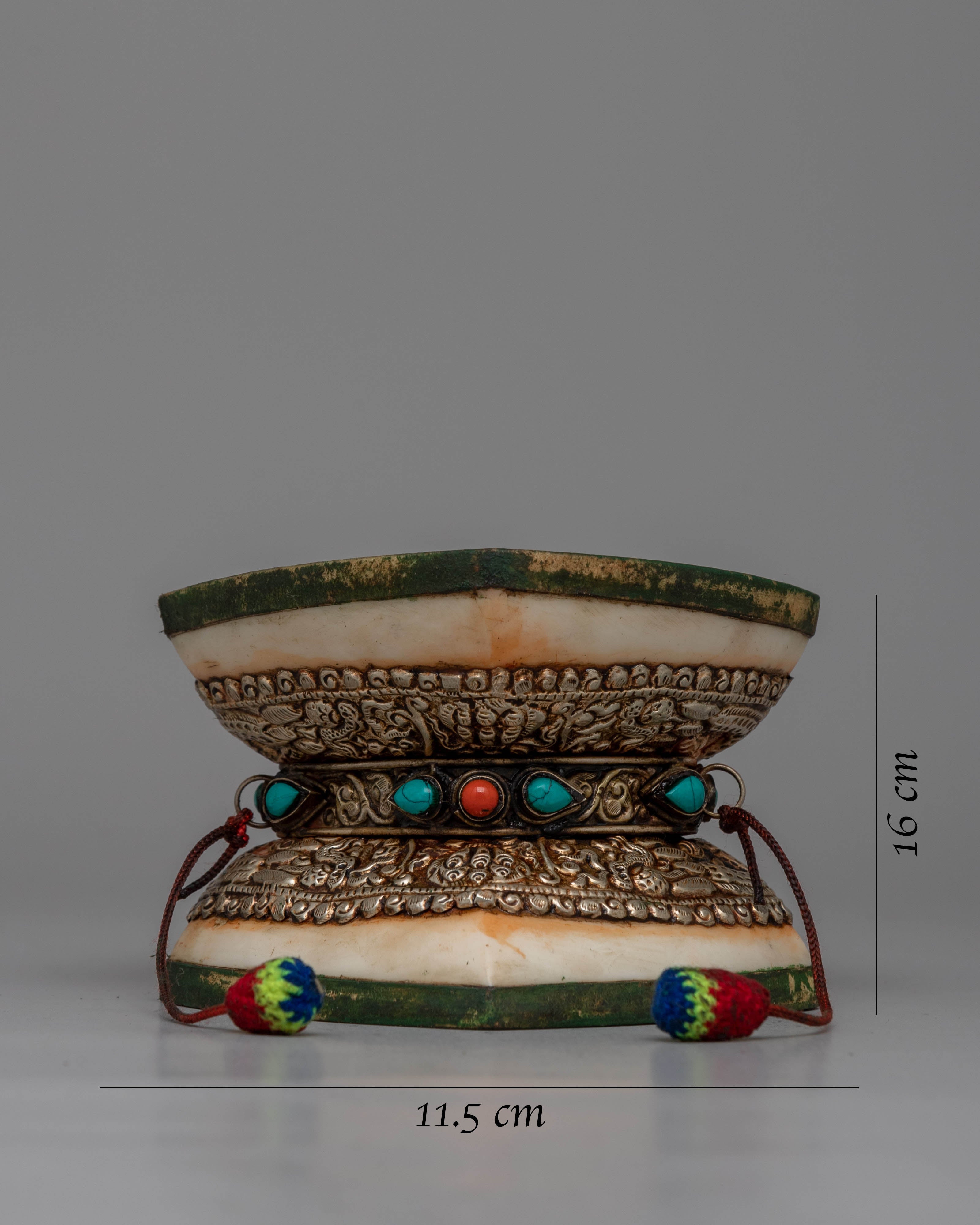 Tibetan Ritual Chod Drum | Authentic Buddhist Musical Instrument
