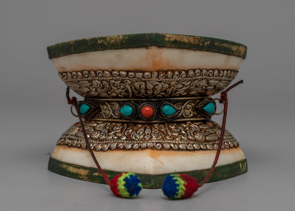 Tibetan Ritual Chod Drum | Authentic Buddhist Musical Instrument