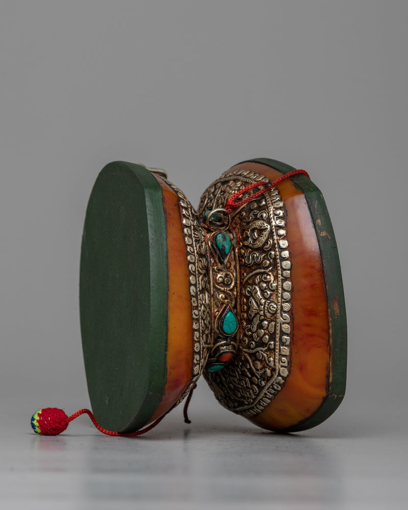 Tibetan Damaru Drum | Sacred Buddhist Ceremony Instrument