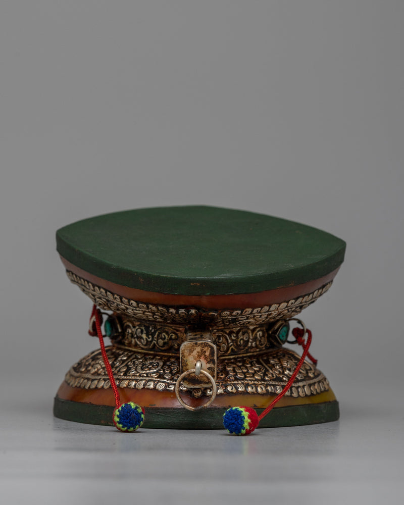 Tibetan Damaru Drum | Sacred Buddhist Ceremony Instrument