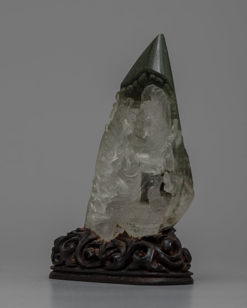 Crystal Vajrapani Statue | Symbol of Protection and Strength