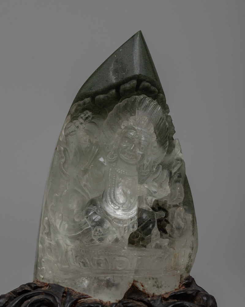 Crystal Vajrapani Statue | Symbol of Protection and Strength