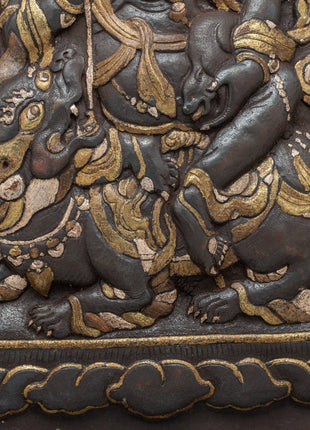 Metal Wall Hanging of Namtoshe | Tibetan Buddhist Prosperity Art