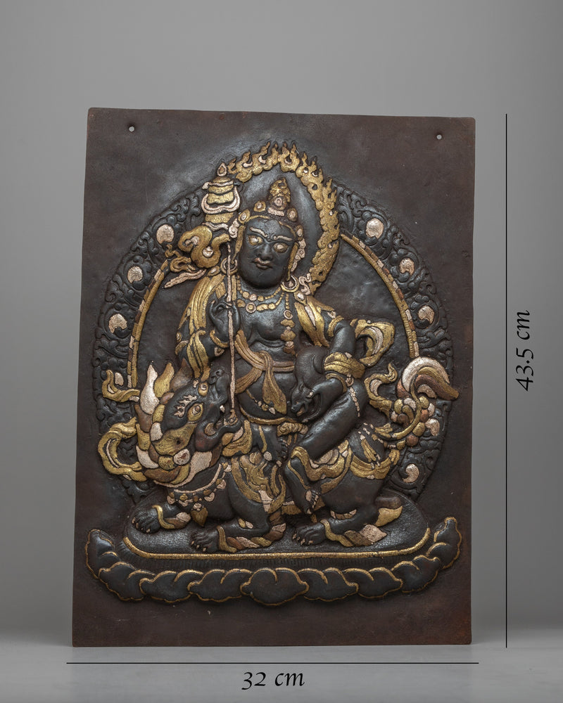 Metal Wall Hanging of Namtoshe | Tibetan Buddhist Prosperity Art