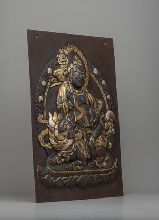 Metal Wall Hanging of Namtoshe | Tibetan Buddhist Prosperity Art