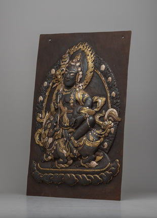 Metal Wall Hanging of Namtoshe | Tibetan Buddhist Prosperity Art