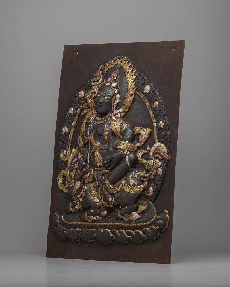 Metal Wall Hanging of Namtoshe | Tibetan Buddhist Prosperity Art