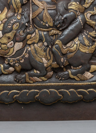 Metal Wall Hanging of Namtoshe | Tibetan Buddhist Prosperity Art