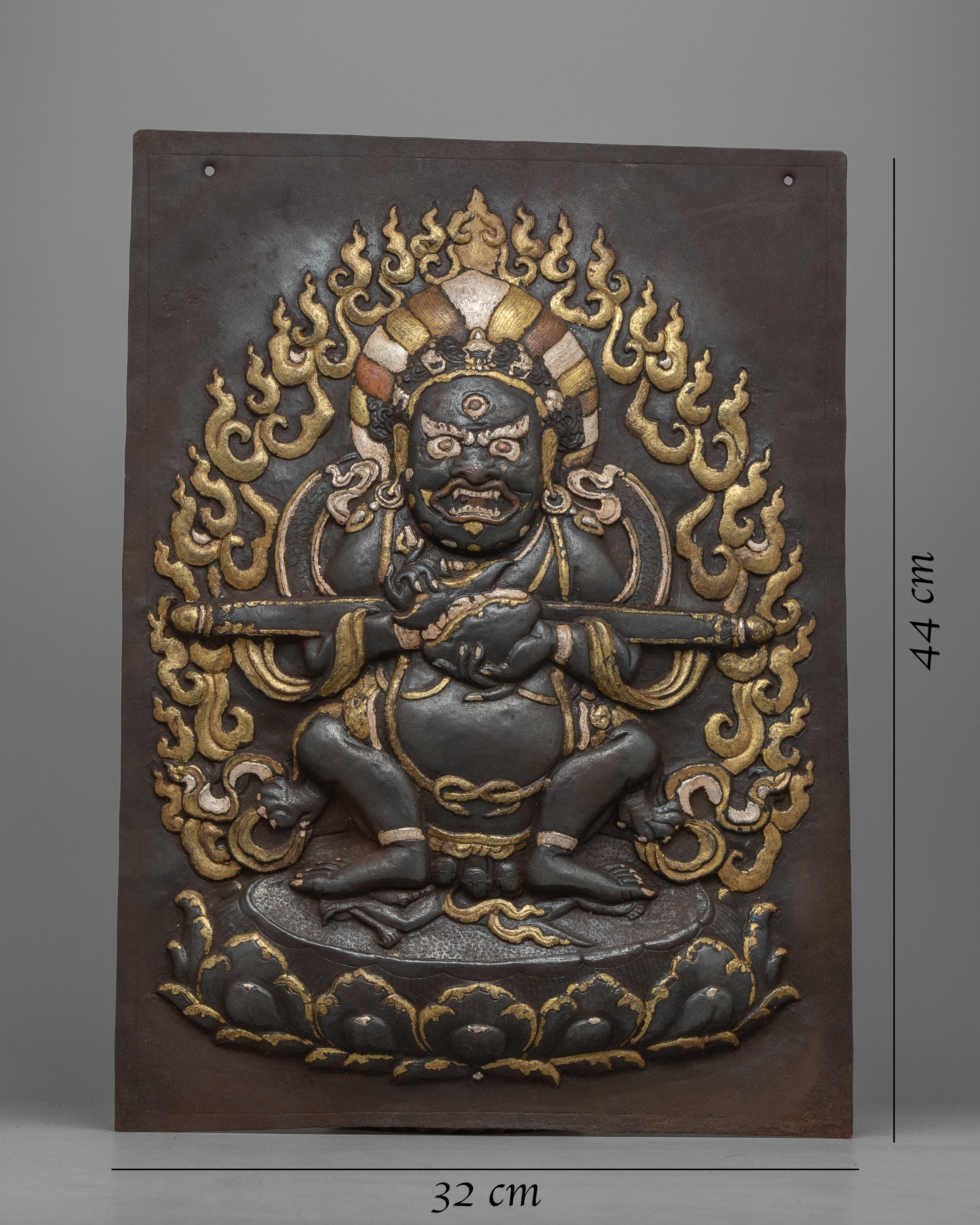 Buddhist Sakya Mahakala Art | Wall Hanging for Spiritual Protection