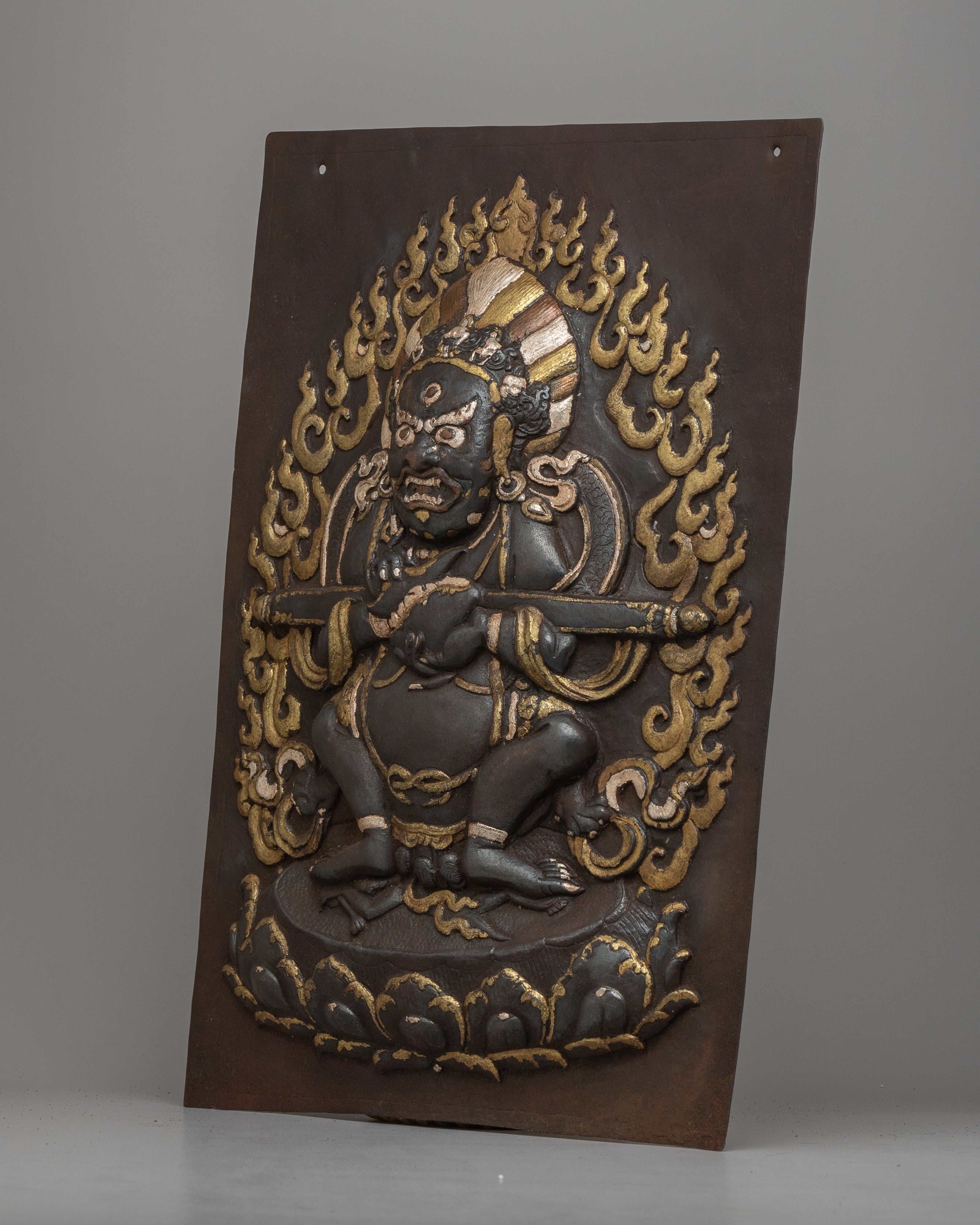 Buddhist Sakya Mahakala Art | Wall Hanging for Spiritual Protection