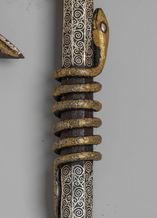 Metal Khatvanga Axe |  Symbolic Tibetan Ritual Instrument