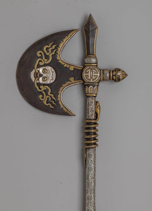 Metal Khatvanga Axe |  Symbolic Tibetan Ritual Instrument