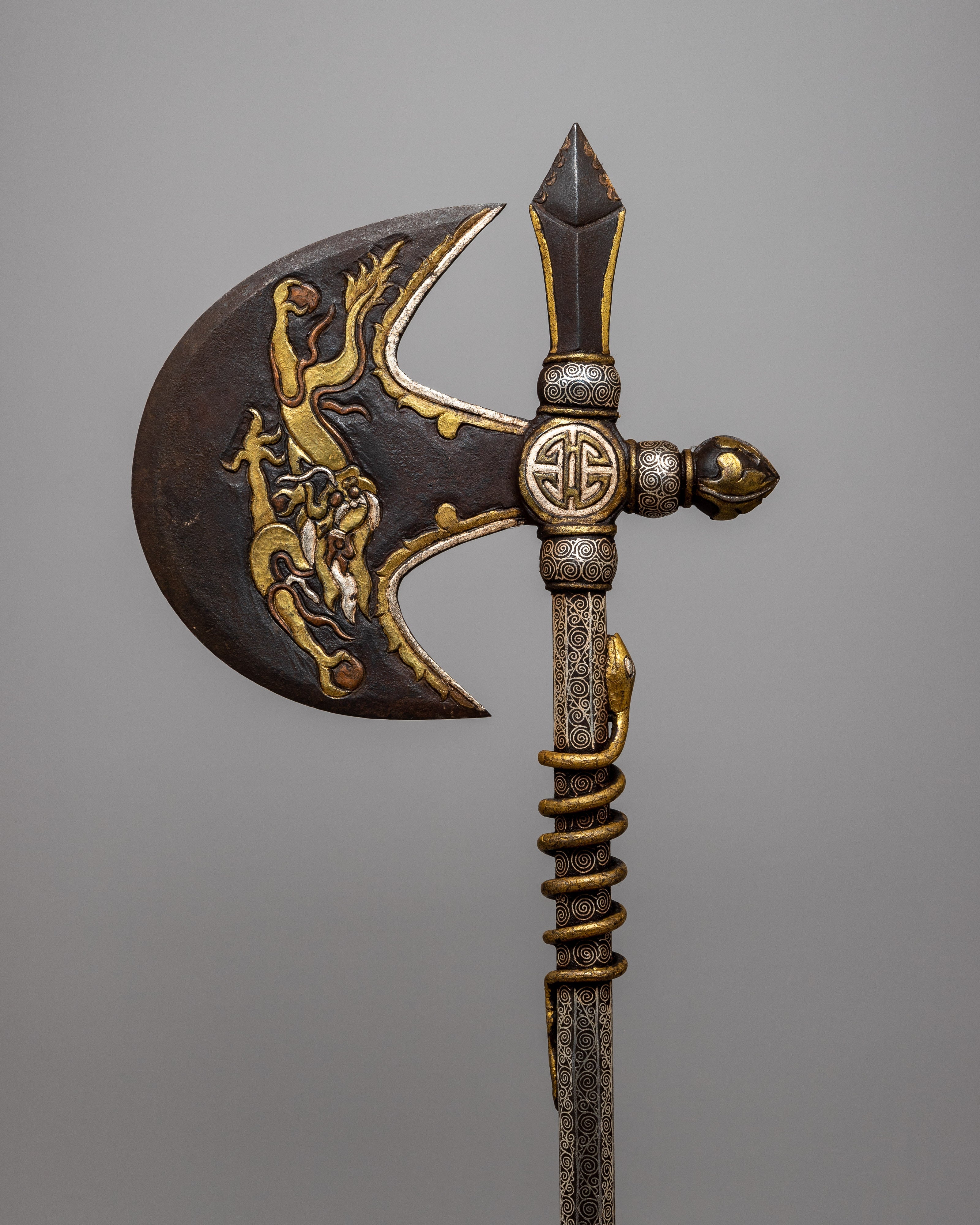 Tibetan Hand Axe | Traditional Decorative Weapon