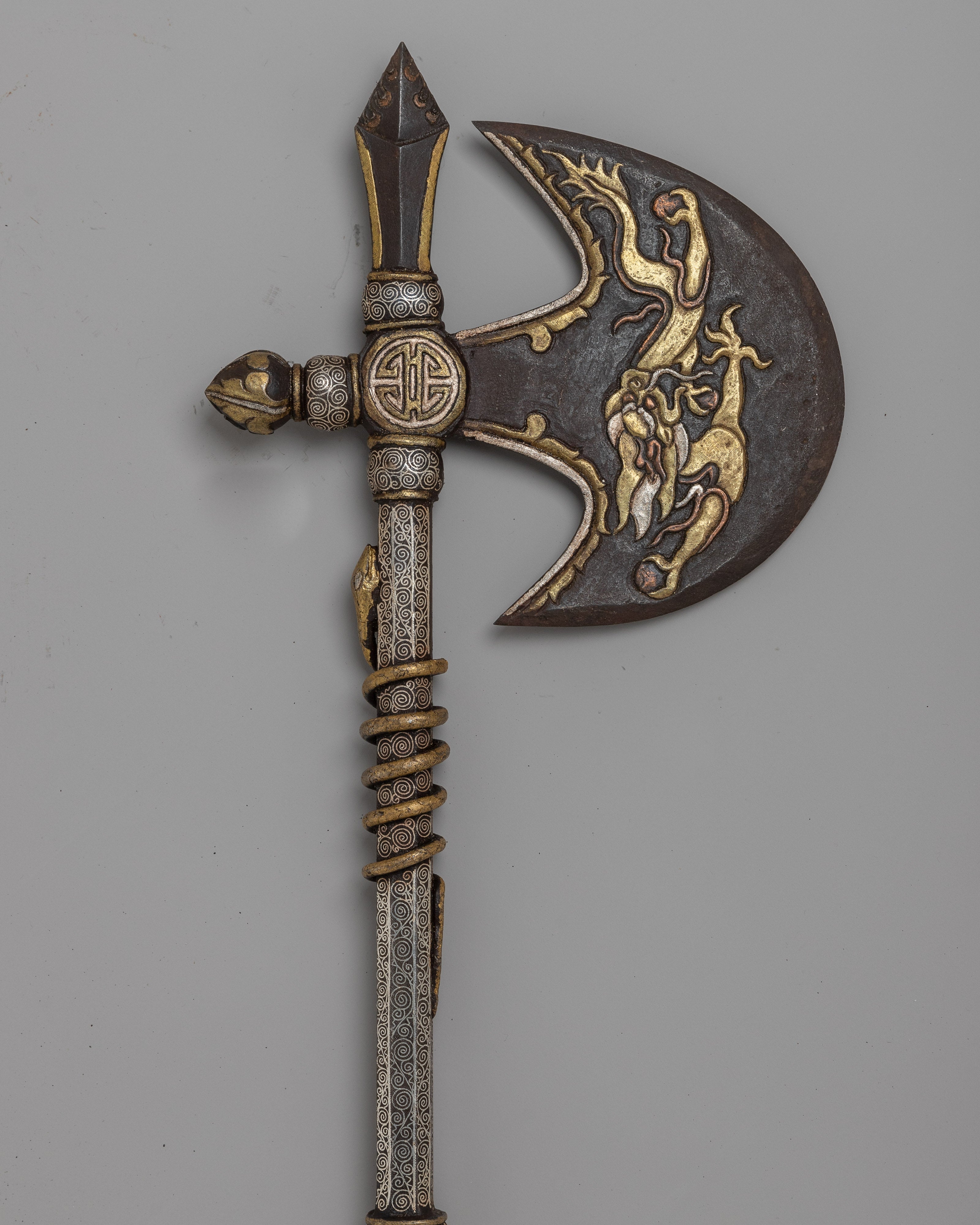 Tibetan Hand Axe | Traditional Decorative Weapon
