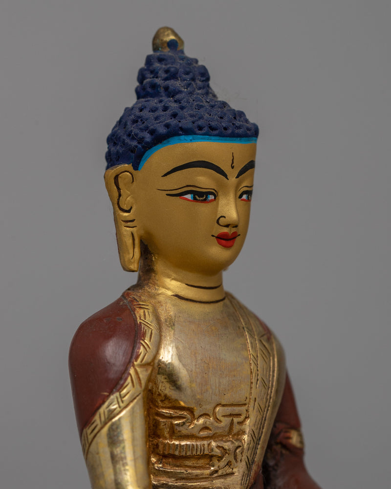 Meditative Amitabha Buddha Handmade Sculpture |  Spiritual Practice Enhancer