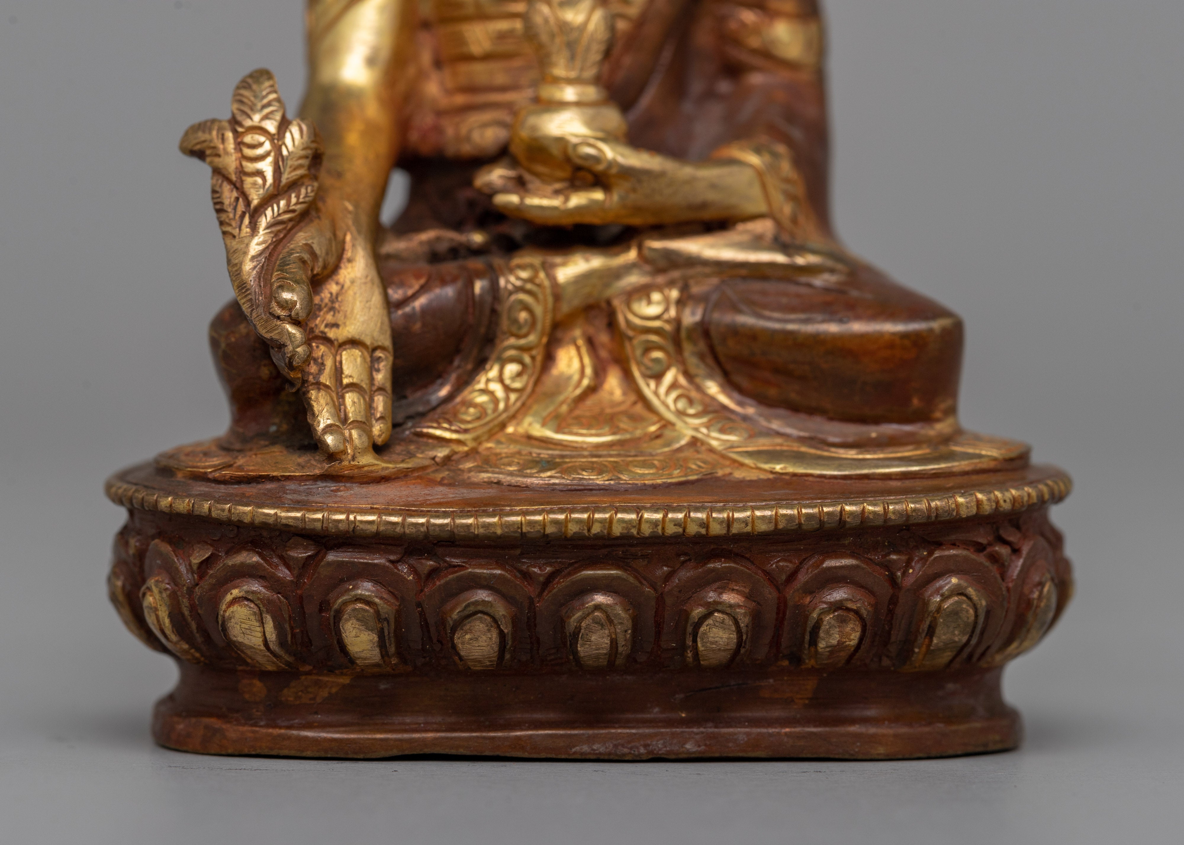Handmade Medicine Buddha Statue | Tibetan Buddhist Healing Figure
