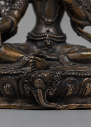 Green Tara Oxidized Statue | Exquisite Symbol of Compassion