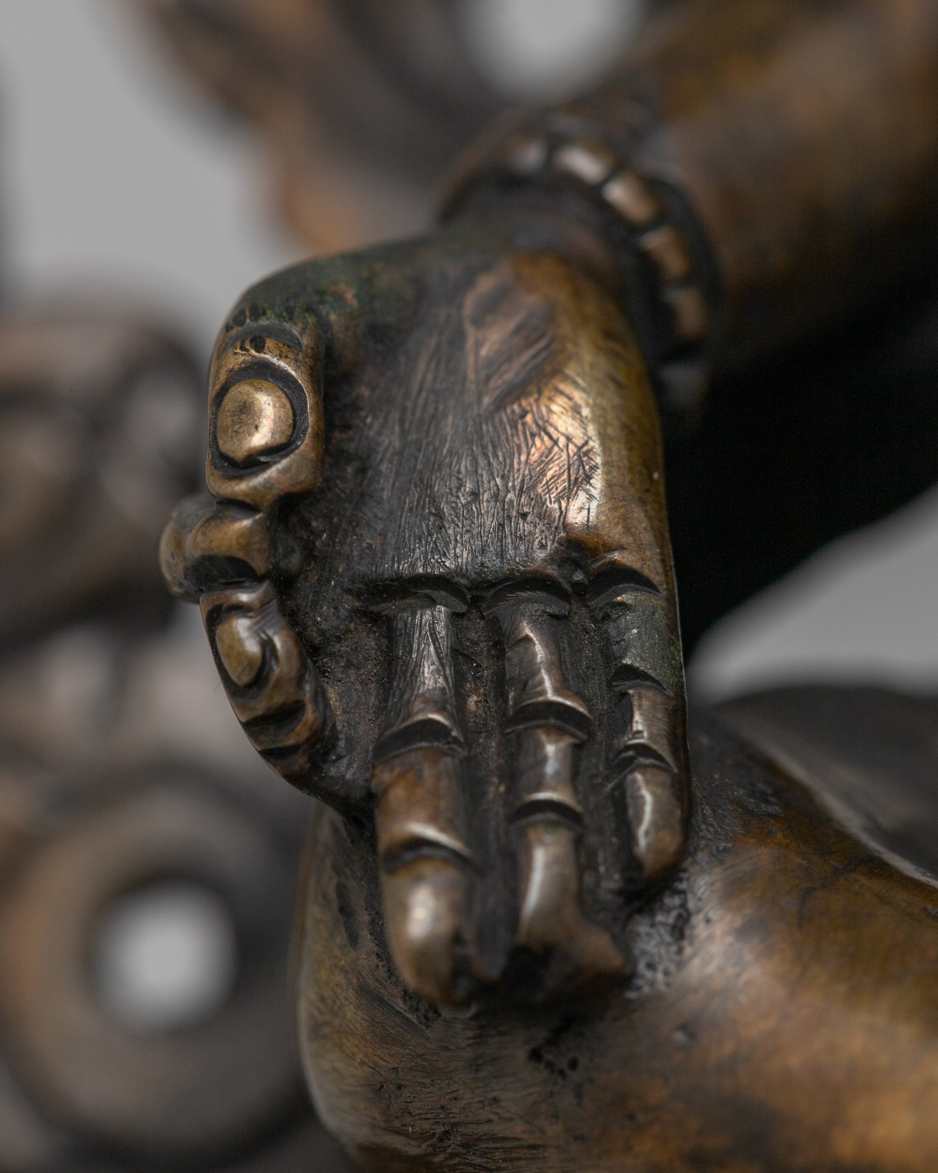 Green Tara Oxidized Statue | Exquisite Symbol of Compassion