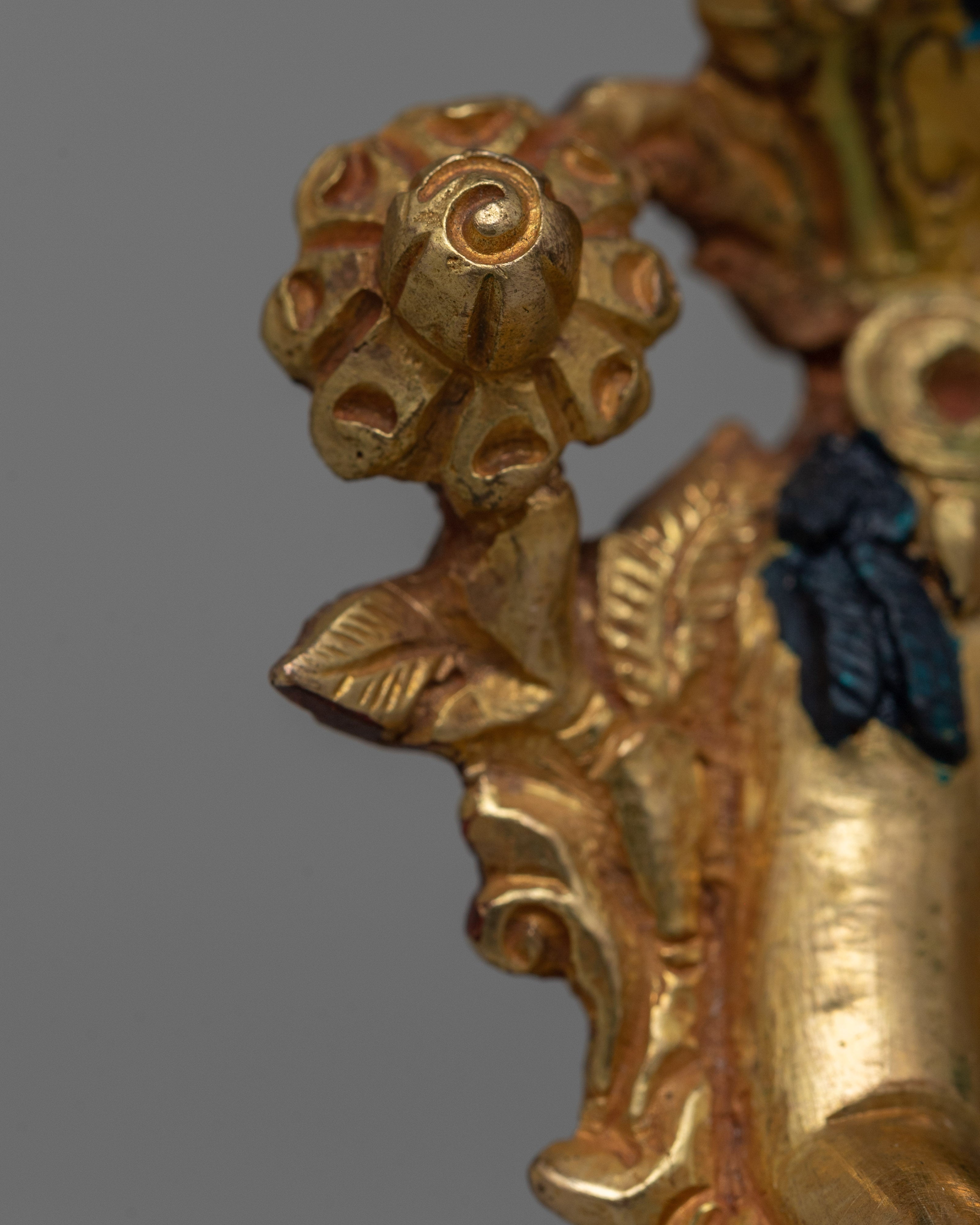 Handcrafted Gold Gilded White Tara | Serene Buddhist Deity Statue
