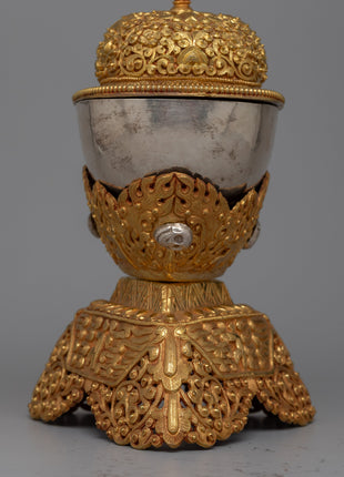Handcrafted Buddhist Kapala Ritual | Handcrafted Skull Cups for Ritual Use