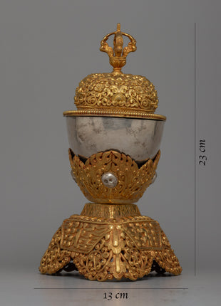 Handcrafted Buddhist Kapala Ritual | Handcrafted Skull Cups for Ritual Use