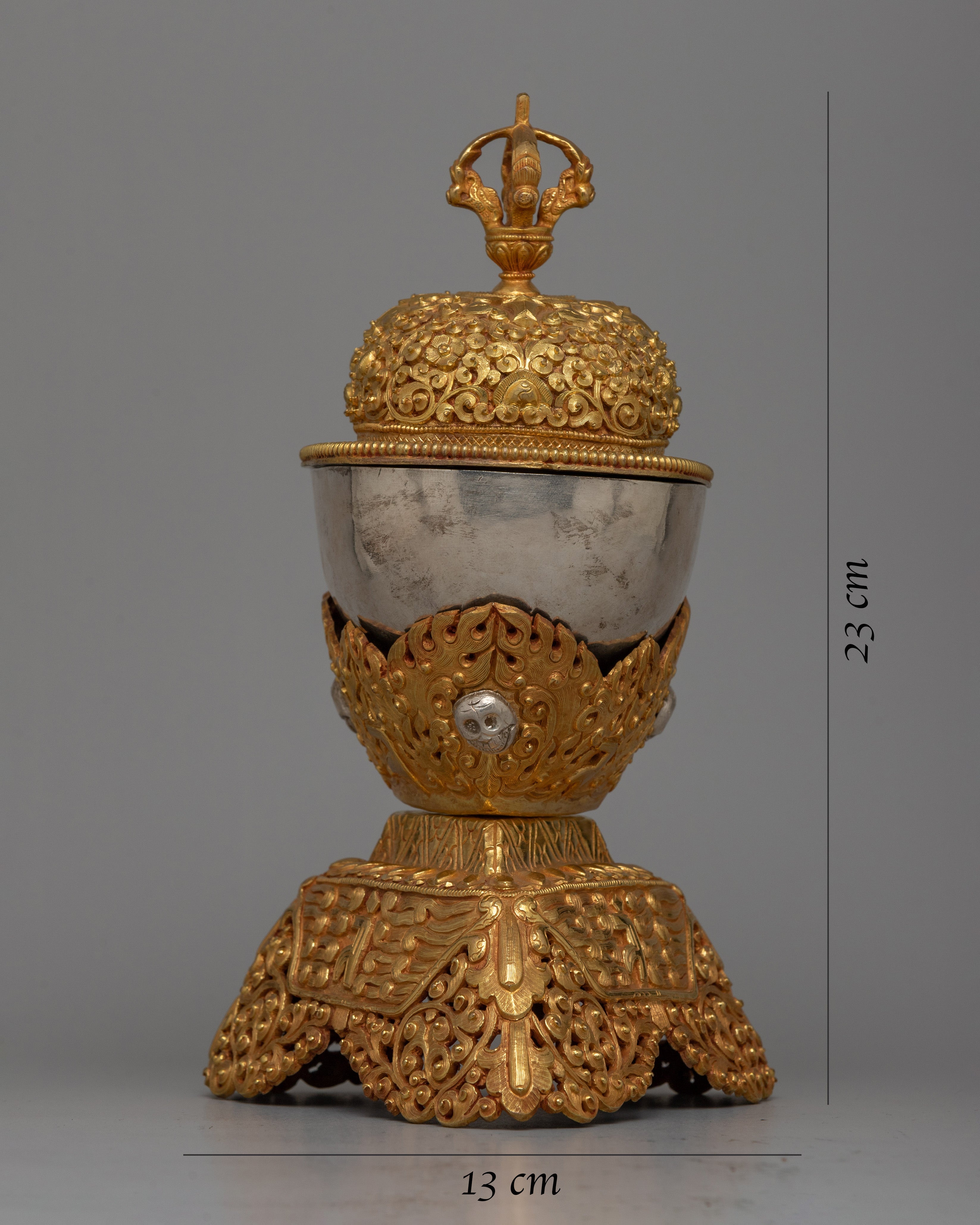 Handcrafted Buddhist Kapala Ritual | Handcrafted Skull Cups for Ritual Use