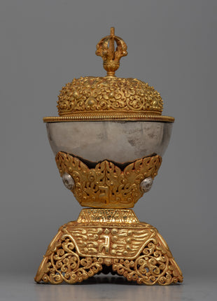 Handcrafted Buddhist Kapala Ritual | Handcrafted Skull Cups for Ritual Use