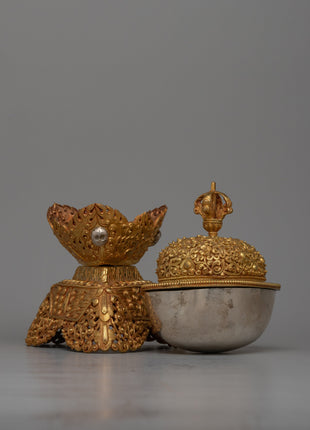Handcrafted Buddhist Kapala Ritual | Handcrafted Skull Cups for Ritual Use