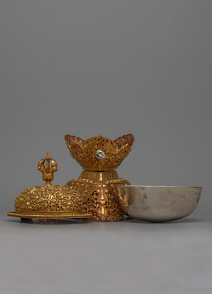 Handcrafted Buddhist Kapala Ritual | Handcrafted Skull Cups for Ritual Use