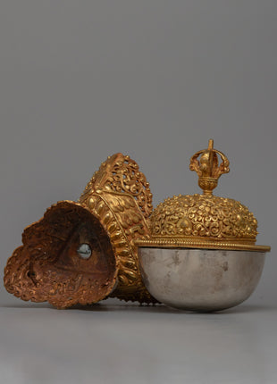 Handcrafted Buddhist Kapala Ritual | Handcrafted Skull Cups for Ritual Use