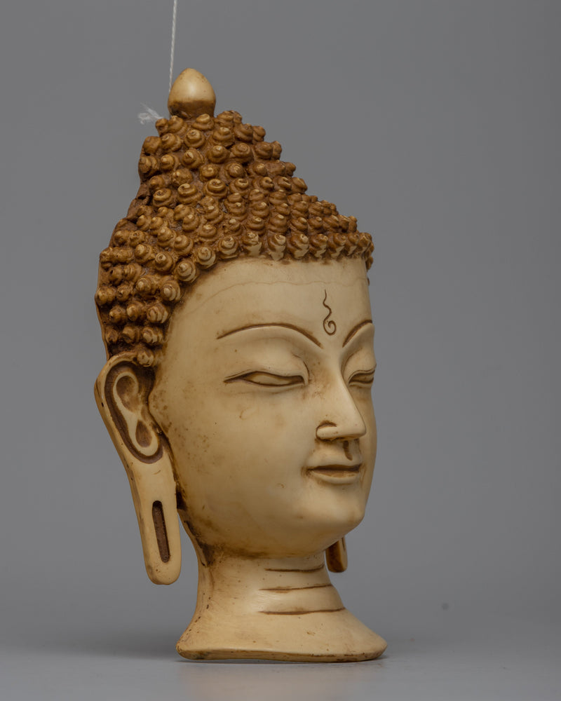 Buddha Wall Hanging Mask | Handmade Meditation Space Decor