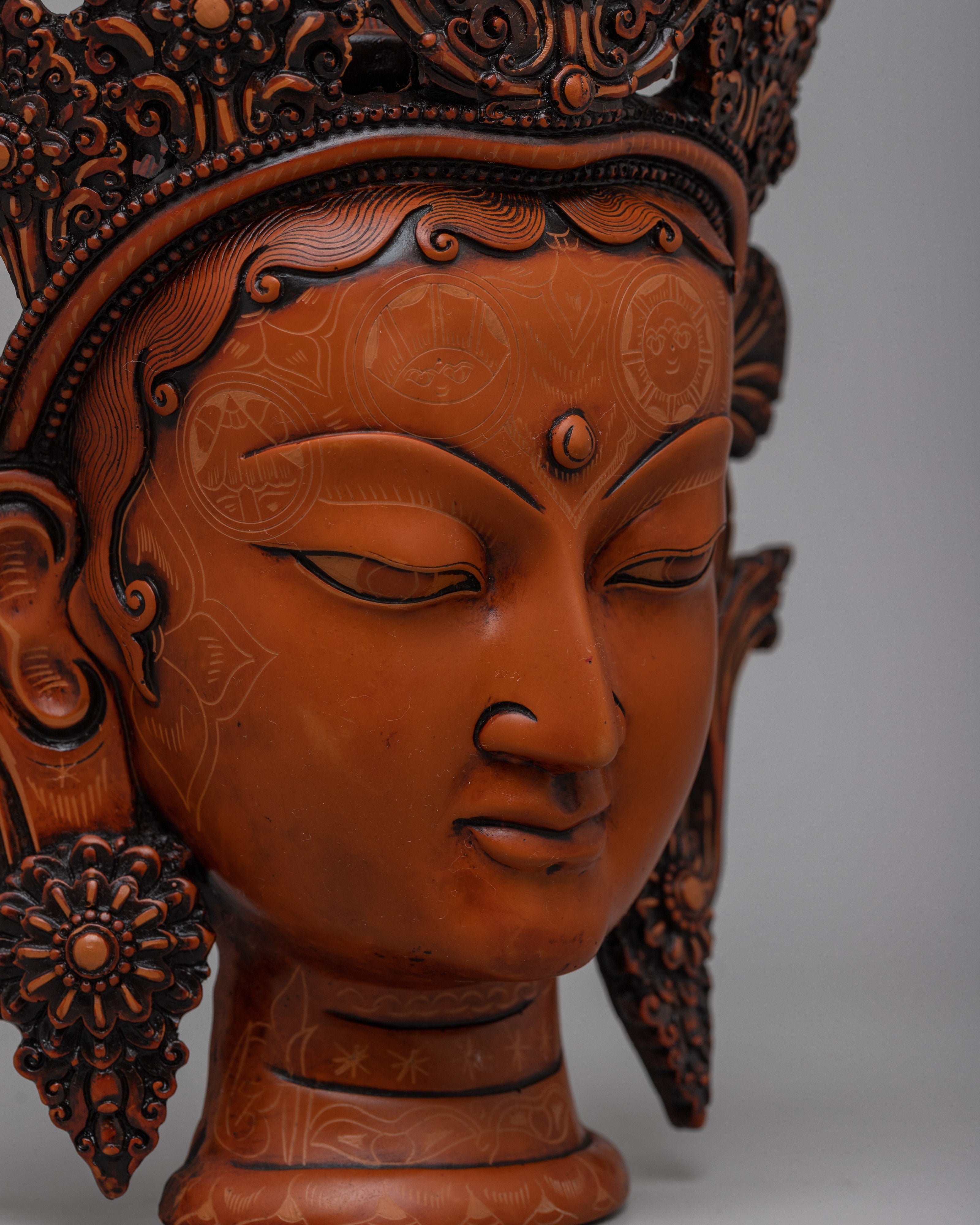 Buddhist Art Buddha Face Wall Hanging | Peaceful Zen Decor