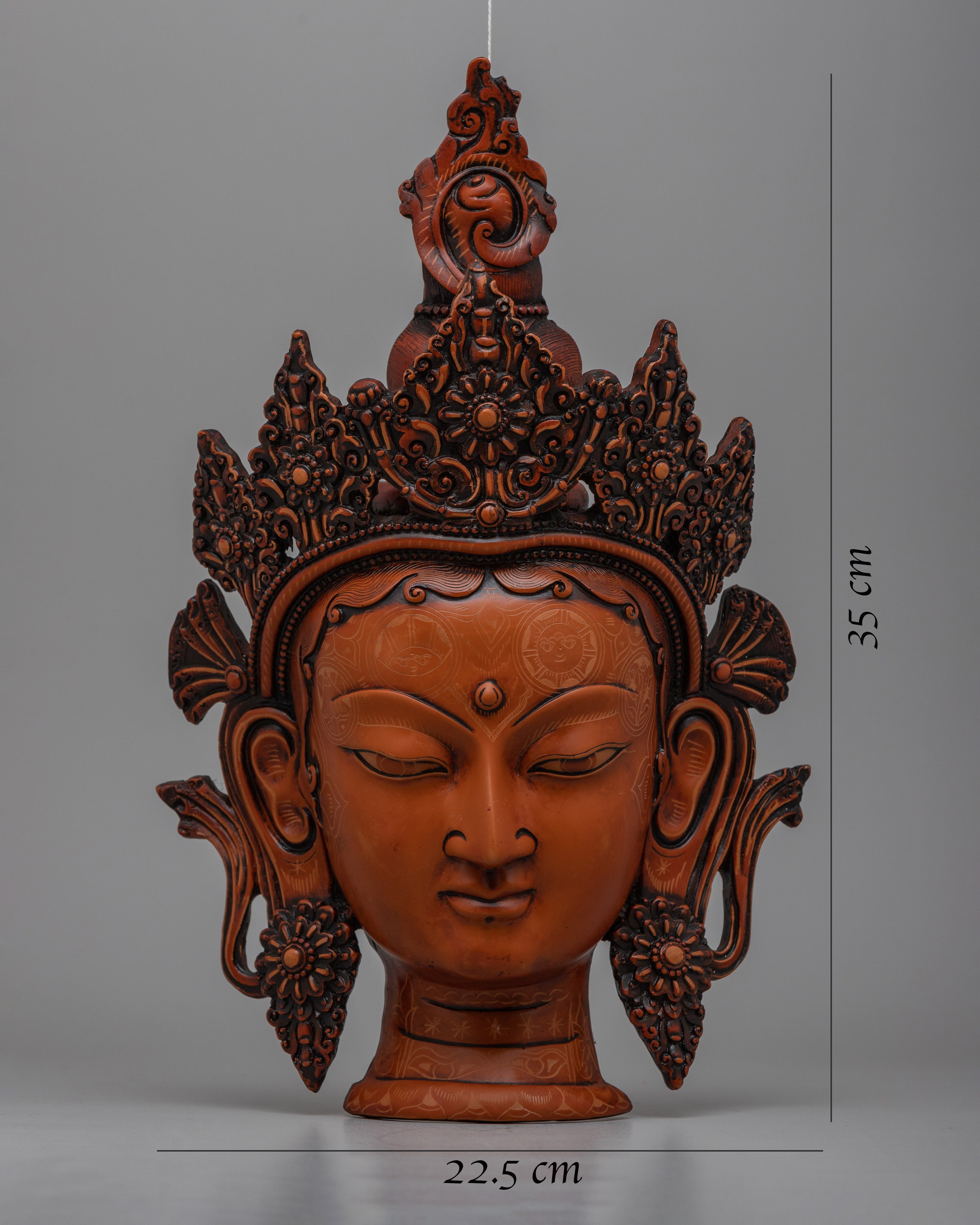 Buddhist Art Buddha Face Wall Hanging | Peaceful Zen Decor