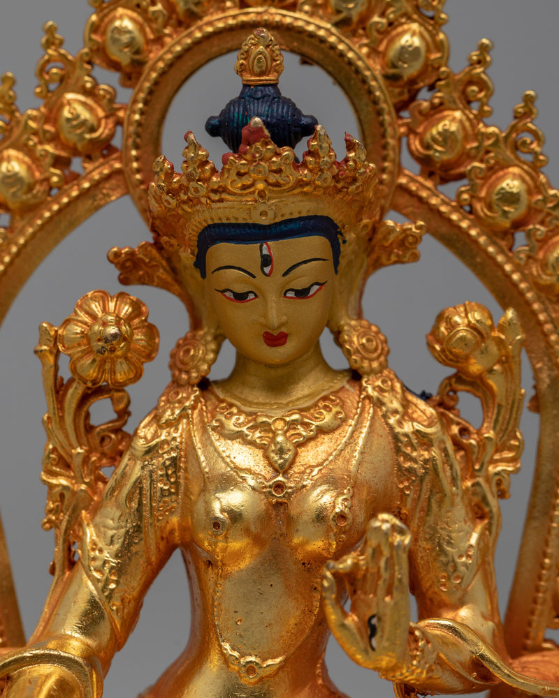 Machine Made White Tara Statue | Harmonious Zen Decor