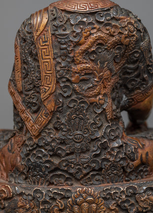 Oxidized Shakyamuni Buddha Statue | Spiritual Practice Enhancer with Cultural Artifact