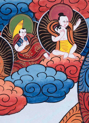 Traditional 3 Mandala Thangka | Religious Buddhist Art | Wall Decors