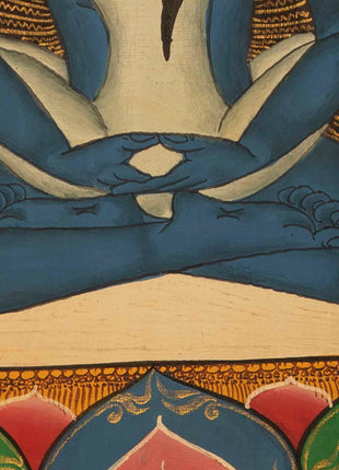 Samantabhadra Yab Yum Buddha | Small Size Original Hand-Painted Thangka