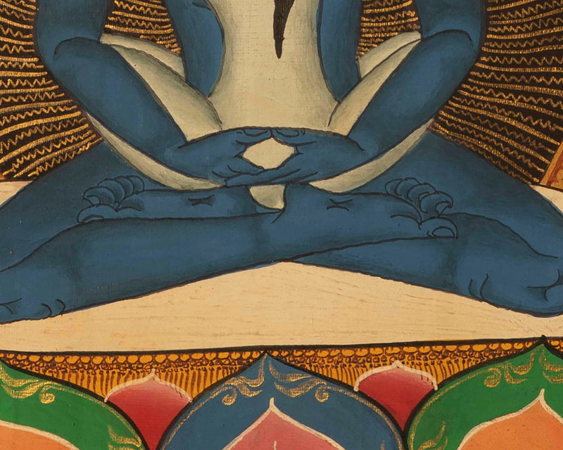 Samantabhadra Yab Yum Buddha | Small Size Original Hand-Painted Thangka