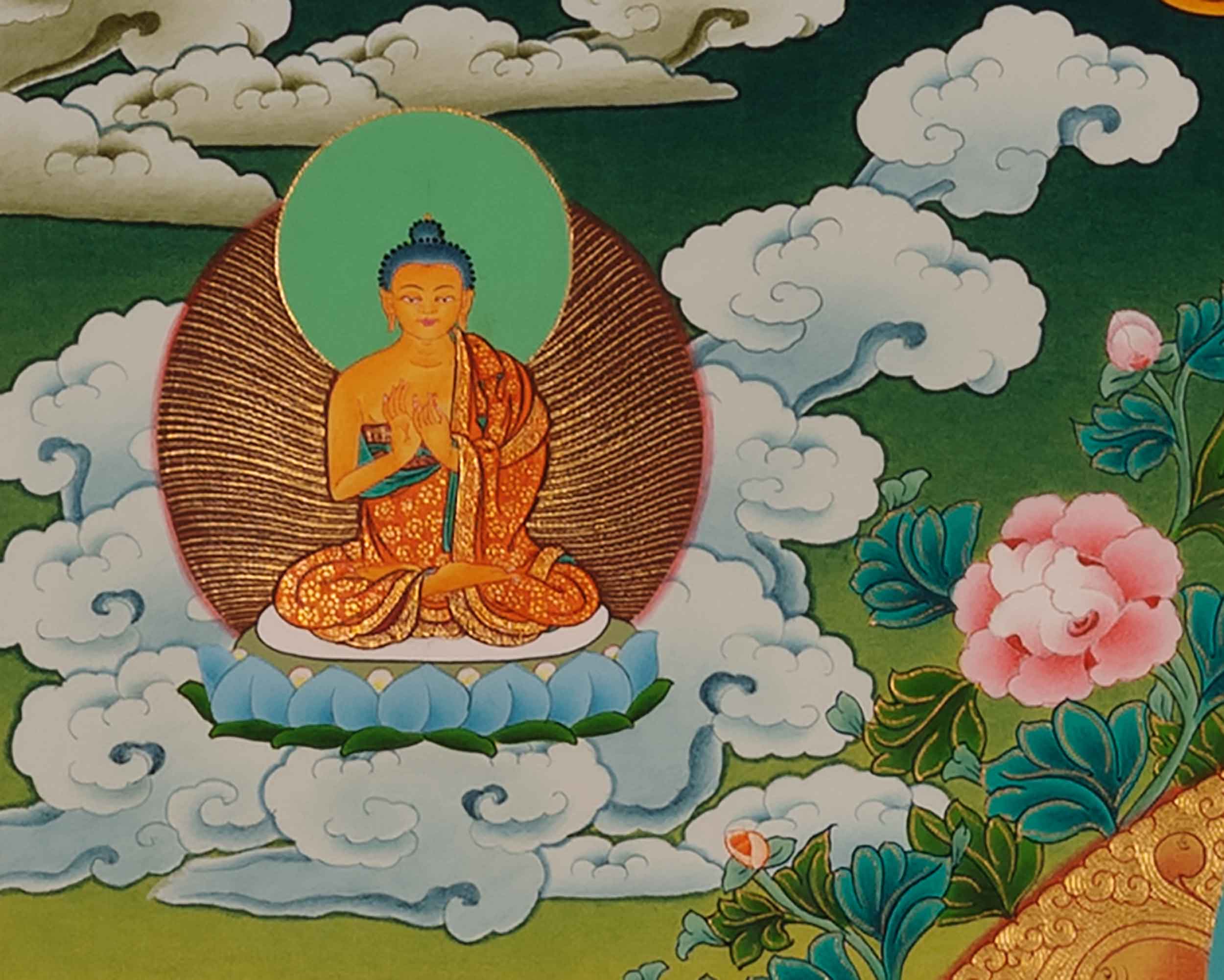 Buddha Siddhartha Gautama Thangka | Historical Buddha Thangka Painting