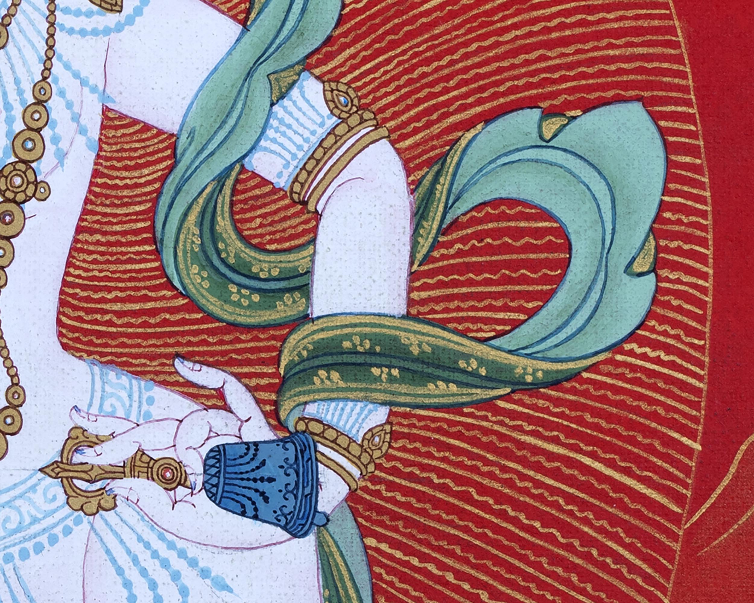 Dakini Machig Labdron | Founder Of Chod | The Great Mother Thangka