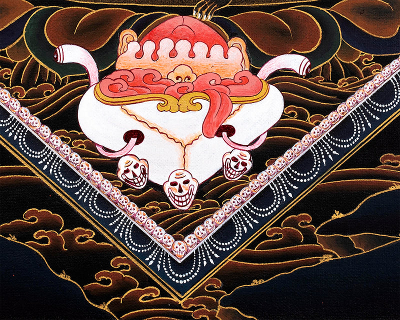 Ekajati Thangka | Tibetan Mahakala Art (includes Brocade)