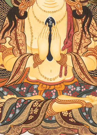 Avalokitesvara Chenresig Thangka | Bodhisattva Of Compassion | Wall Decors