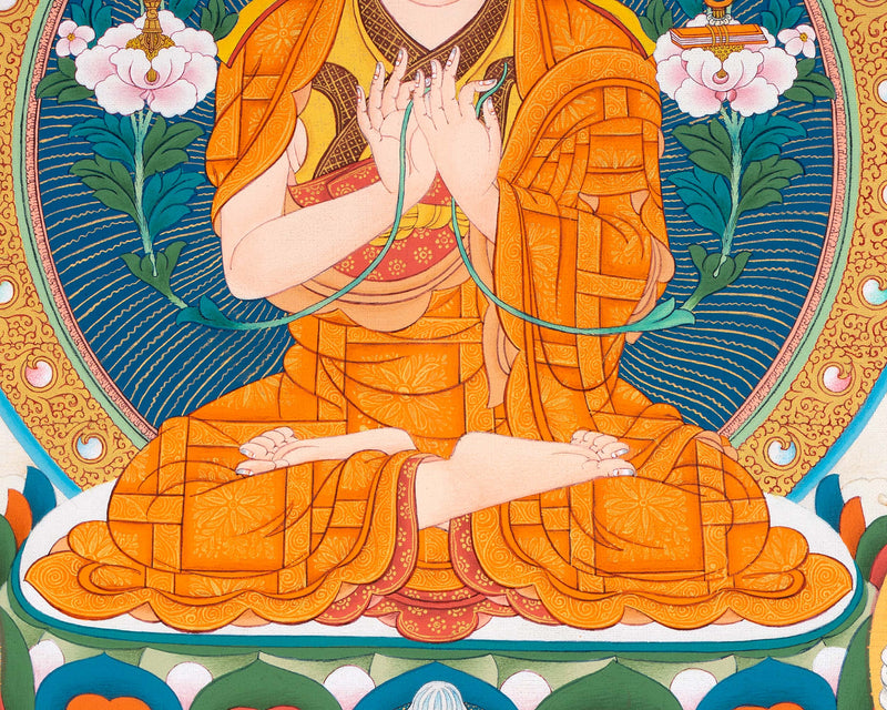 Je Tsongkhapa Thangka | Tibetan Buddhist Master