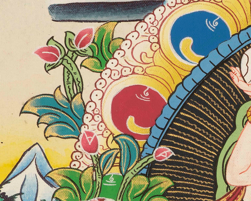 Vajrasattva Yab Yum Thangka | Tibetan Thangka Painting