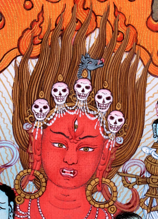 Vajravarahi | Dakini Thangka Print | High Quality Giclee Canvas Print
