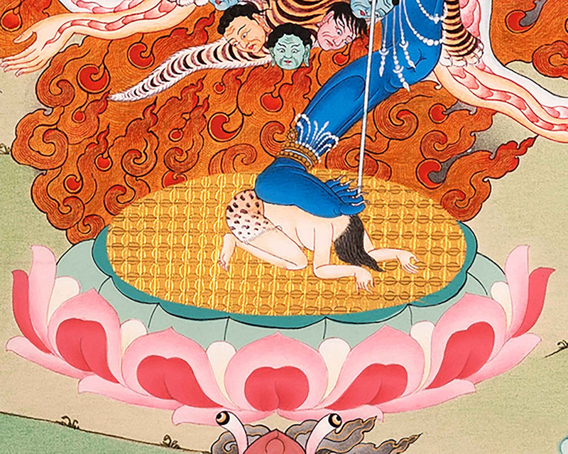 Troma Nagmo Sadhana Thangka | Tibetan Dakini Art On Cotton Canvas