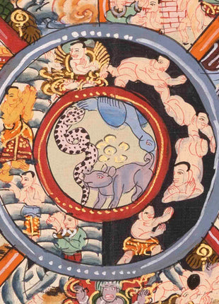 Bhavachakra Thangka | Traditional Tibetan Art | Wall Decors