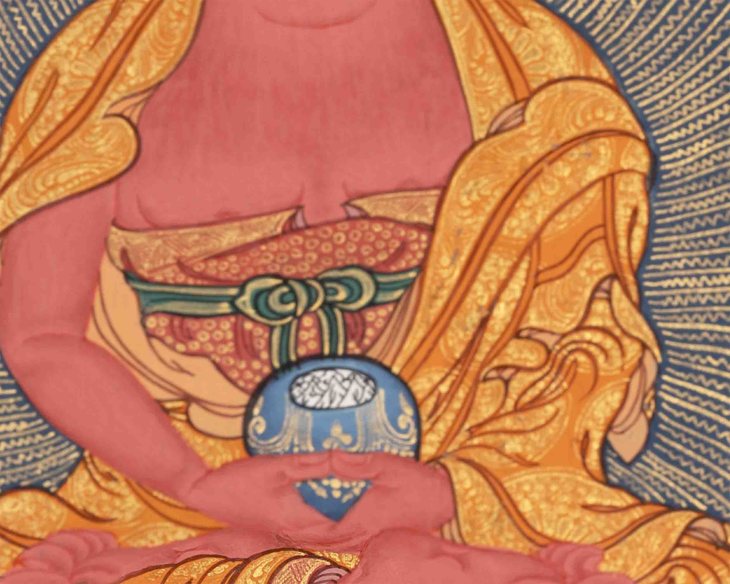 Amitabha Buddha Thangka | Buddhist Traditional Paint | Wall Decors