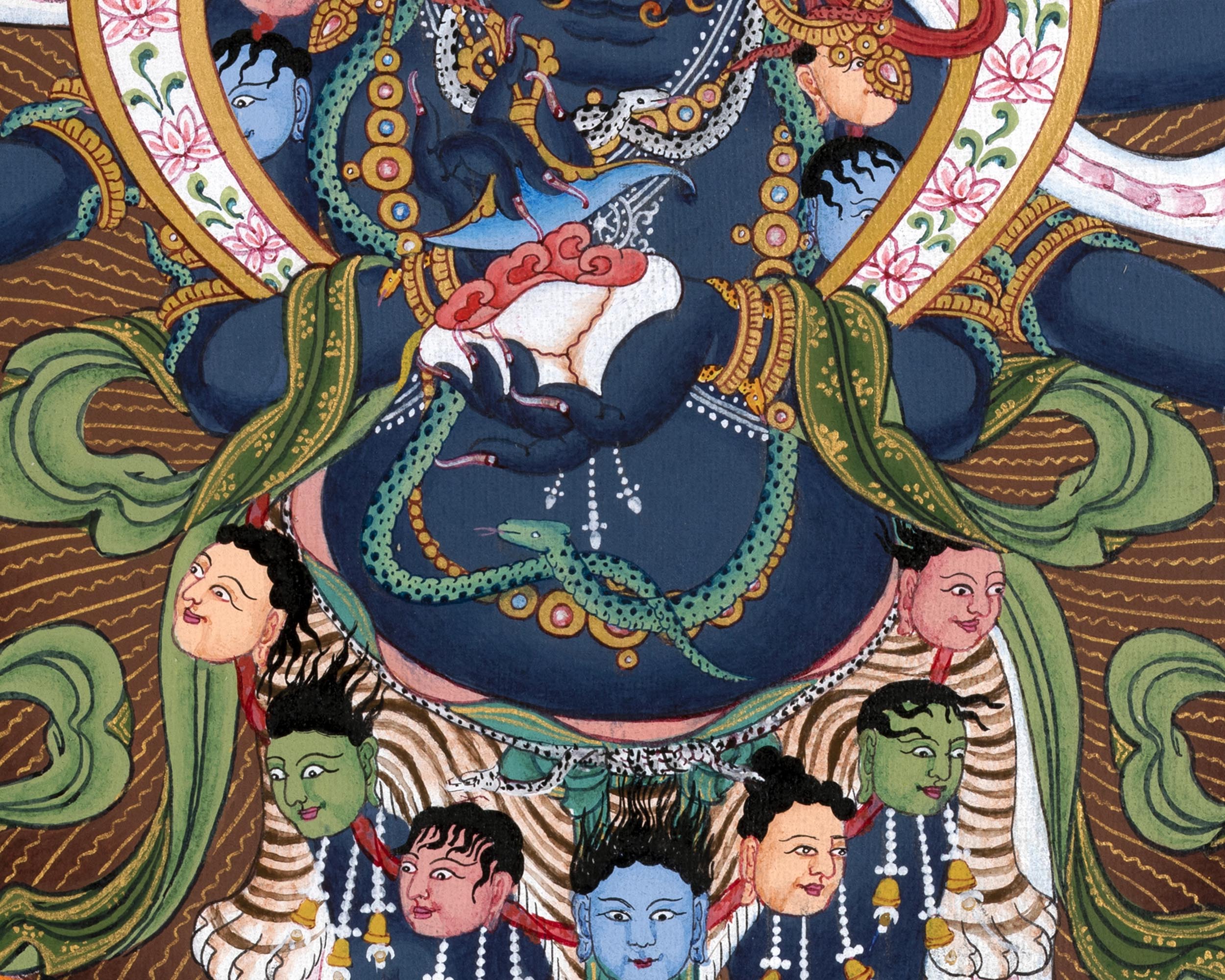 6 Armed Mahakala | Traditional Tibetan Thangka
